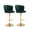 Dark Green, variant on Guyou Swivel Adjustable Bar Stools Set of 2, Velvet Counter Height Barstools with Petal Back and Gold Footrest, Modern Counter Bar Height Stool Chairs for Kitchen Island Bar Cafe, Dark Green