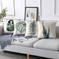 thumbnail image 2 of Pillowcase Farm Plant Floral Pattern Velvet Cushion Cover for Sofa Home Living Room 45x45cm 4-pack, 2 of 3