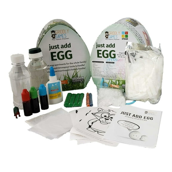 Griddly Kids Art & Science Kit for Kids Age 5-7:Just Add Egg Explore Science, Art & Craft with Eggs The Ultimate Educational Science Kit for Kids,Best Bio Organic STEAM Kit For Young,Creative Mind.