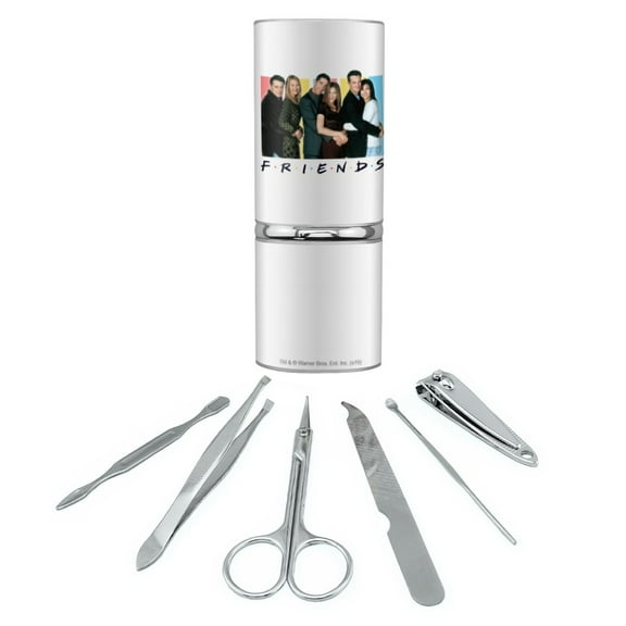 Friends It's All About Friends Stainless Steel Manicure Pedicure Grooming Beauty Care Travel Kit