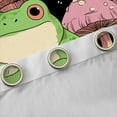 thumbnail image 5 of Feelyou Kawaii Frog Prince Black Out Curtains for Teem, Pink Jungle Mushroom Curtains Pack of 2 (42x63 Each), Cute Cartoon Theme Bedroom Curtains, Blackout Curtains Bedroom Decor, 5 of 7