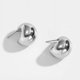 thumbnail image 1 of Pendientes de Moda Heldig Luna Semicírculo Ensanchado Acero de Titanio Hebilla de Oreja, 1 of 6