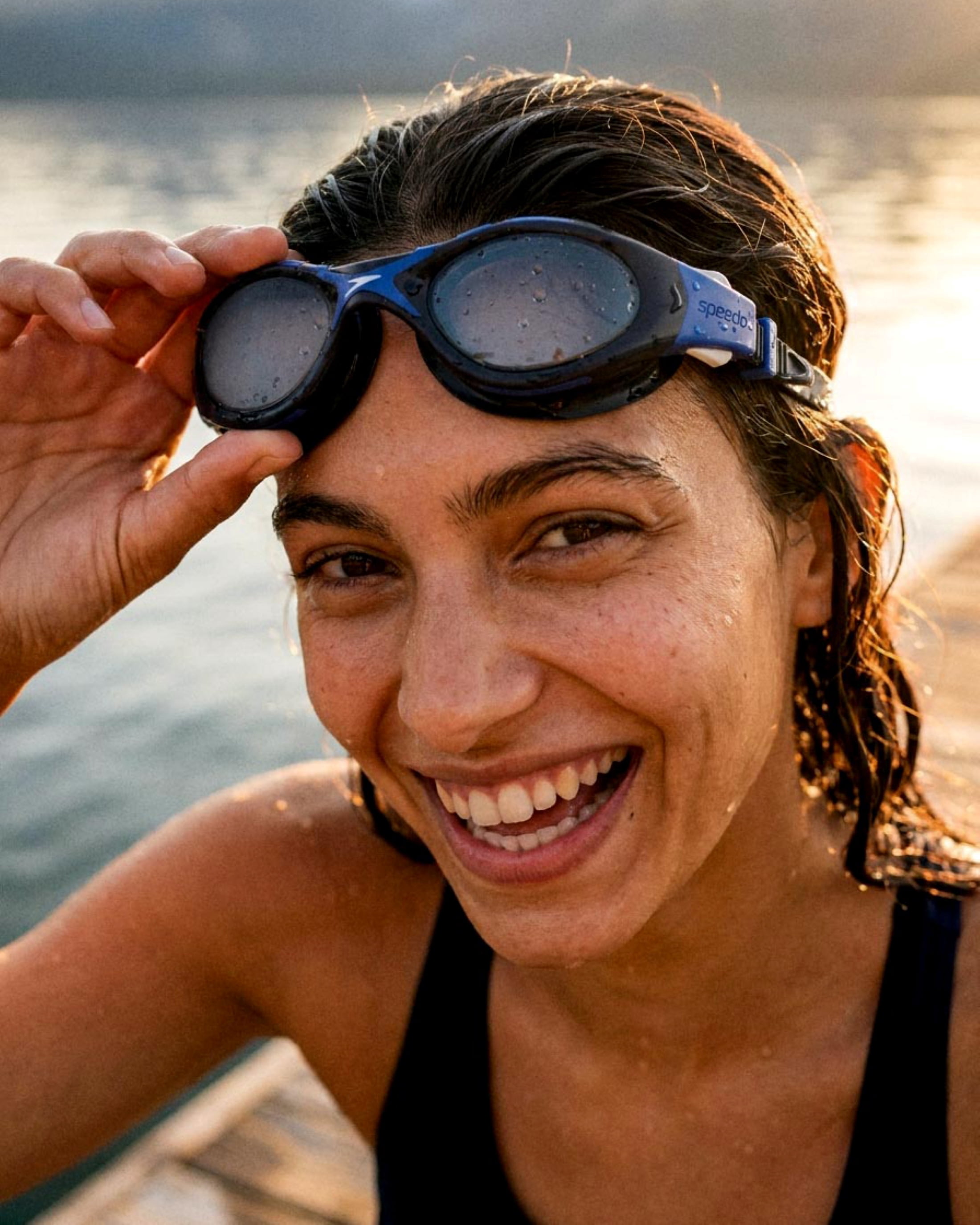 (2 pack) Speedo Adult Seabreeze Swim Goggle, Soft Fit with Anti‑Fog and UV Protection, Ages 12+