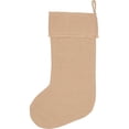 thumbnail image 3 of VHC Brands Rustic & Lodge Holiday Decor-Jute Burlap Natural Tan Stocking, 20 x 12, 3 of 6