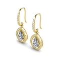 thumbnail image 6 of Cate & Chloe Pack of 3 - Isabel 18k Yellow Gold Plated Dangle Earrings with Simulated Diamond Crystals, 6 of 10
