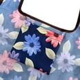 thumbnail image 5 of Wrapables Foldable Tote Nylon Reusable Grocery Bag (Set of 2), Colorful Daisies, 5 of 5