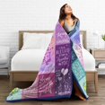thumbnail image 5 of Wijzvio World'S Best Aunt Ever Throw Blanket Soft Fuzzy Fleece Blanket For Couch Bed Living Room Decoration 50"X40", 5 of 9
