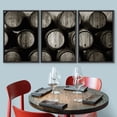 thumbnail image 2 of wall26 Framed Canvas Print Wall Art Set Retro Vintage Duotone European Wine Barrels Drinks &amp; Cocktails Food Photography Realism Decorative Rustic for Living Room, Bedroom, Office - 24"x36&qu, 2 of 5