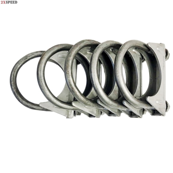 5 Pcs 2.125"-2 1/8" I.D. HEAVY DUTY Universal Exhaust Hanger U Bolt Clamp 5 Pcs 2.125"-2 1/8" I.D. HEAVY DUTY Universal Exhaust Hanger U Bolt Clamp