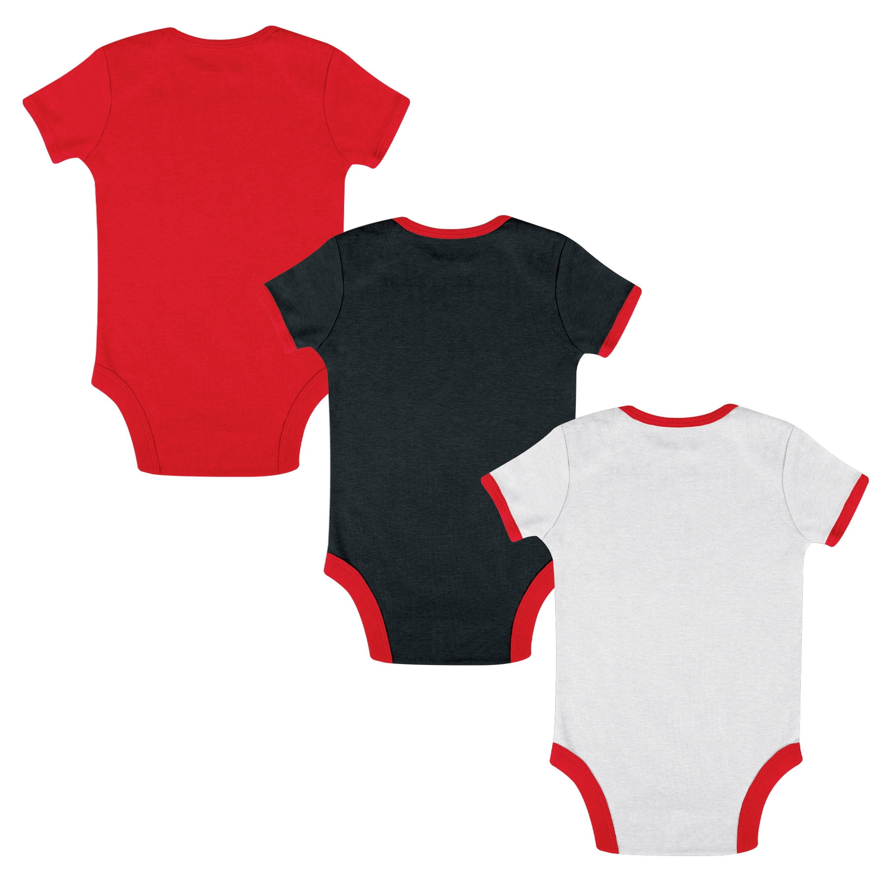 NCAA Georgia Bulldogs Infant & Toddler Onesies, 3-Pack