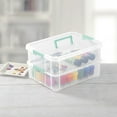 thumbnail image 3 of Sterilite Stack And Carry 2-Layer Clear Handle Box And Tray, 3 of 8