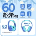 thumbnail image 4 of Auriculares Bluetooth JoySpark para niños, ligeros, 60 horas de reproducción, 4 of 7