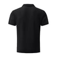 thumbnail image 4 of Men's Breeze Polo Shirts Beer Belly Breeze Short Sleeve Wear Collared Textured Shirt Stretchy Quick Dry Casual Golf for Outdoor Daily Black L, 4 of 5