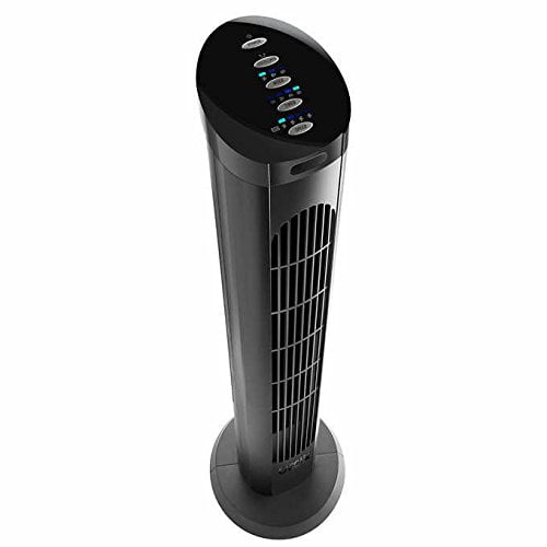 NEW CASCADE 40 INCH TOWER FAN REMOTE SMART 4 SPEED OSCILLATING 1-15 HOUR TIMER