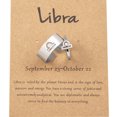 thumbnail image 2 of YYKihy Stainless Steel Zodiac Ring For Couple Women Men Statement Ring Open Friendship BBF Birthday Jewelry Gift 2Pcs Set, 2 of 4