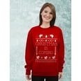 thumbnail image 3 of Christmas Is Coming Ugly Christmas Sweater Women Sweatshirt Small Black, 3 of 5