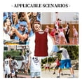 thumbnail image 6 of Sikiie Maroon Basketball Jersey Reversible Men's Mesh Athletic Sports Shirts Training Practice S-4XLX-Large, 6 of 6