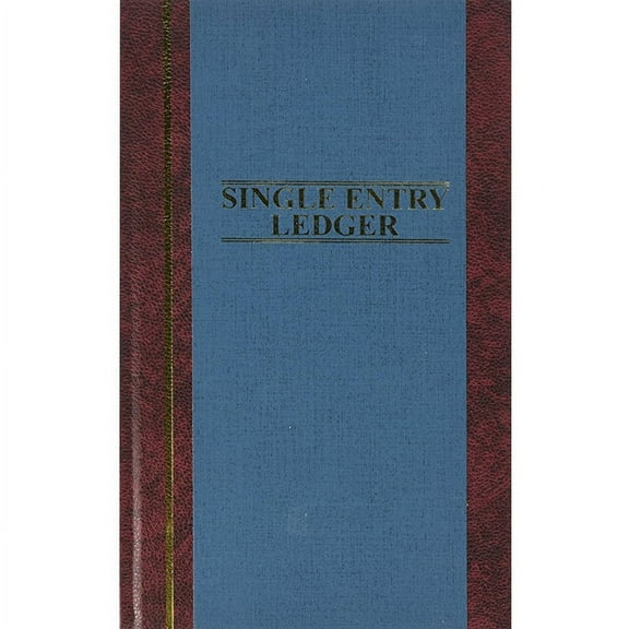 Wilson Jones S300 Single Entry Ledger Account Journal - 150 Sheet(s) - 7.25" x 11.75" Sheet Size - Blue - White Sheet(s) - Blue Cover - 1 Each | Bundle of 2 Each