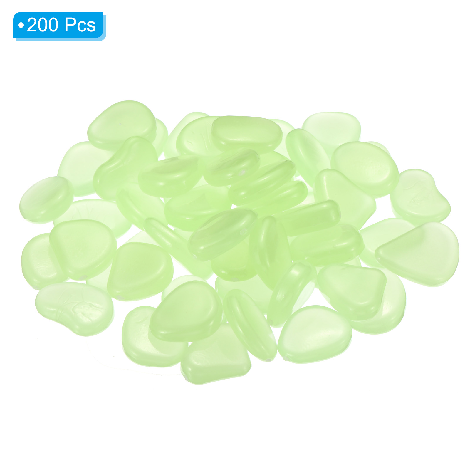 Unique Bargains Glow Rocks Luminous Stones Decor for Potted Plant Fish Tank Translucent