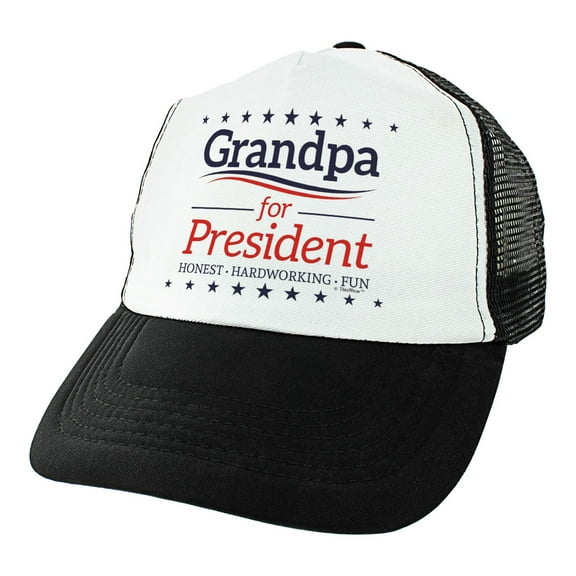 ThisWear Funny Grandpa Gifts Grandpa for President Political Hat for Grandfather Birthday Gifts Trucker Hat