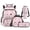 Pink Cat Paw, variant on Yspwyqan Pink Boba Axolotl 4Pcs Backpack Set with Lunch Box Pencil Case Water Bottle Bag, 17 Inch Multi-Pocket Lightweight Laptop Backpack for Elementary Middle School Travel