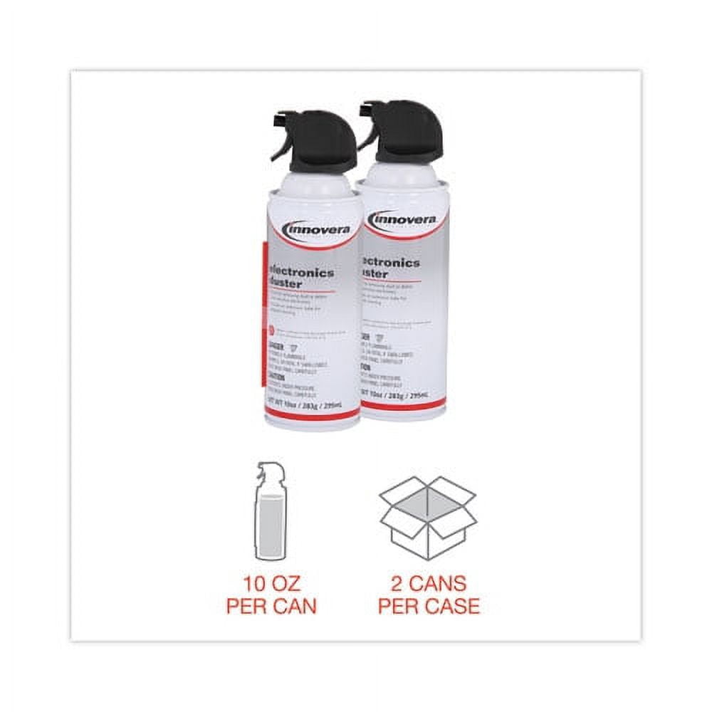 Compressed Air Duster Cleaner, 10 Oz Can, 2/pack | Bundle of 5 Packs