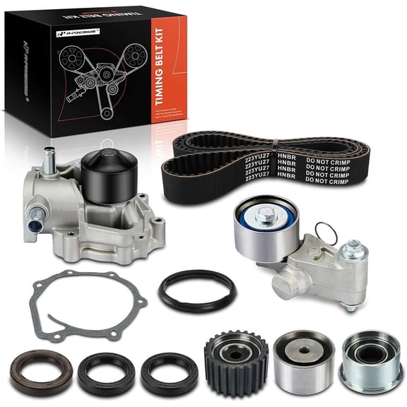 A-Premium Engine Timing Belt Kit with Water Pump Compatible with Subaru Forester 2002 2003 2004 2005, Automatic Transmission Only - 2.5L