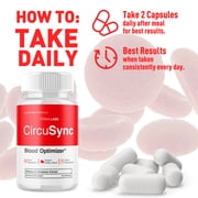CircuSync Capsules Advanced Formula Blood Support for Health and Wellness Circu Sync 120 Capsules