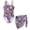Tropical Toucan Hibiscus Palm Leaf, variant on Xoenoiee Rooster Chicken Egg Flower Print Girls Swimsuits Halter One Piece Bathing Suit with Cover Up Skirt Adjustable Strap Teen Girl Swimsuit Swimwear Set, Size 7-8 Years