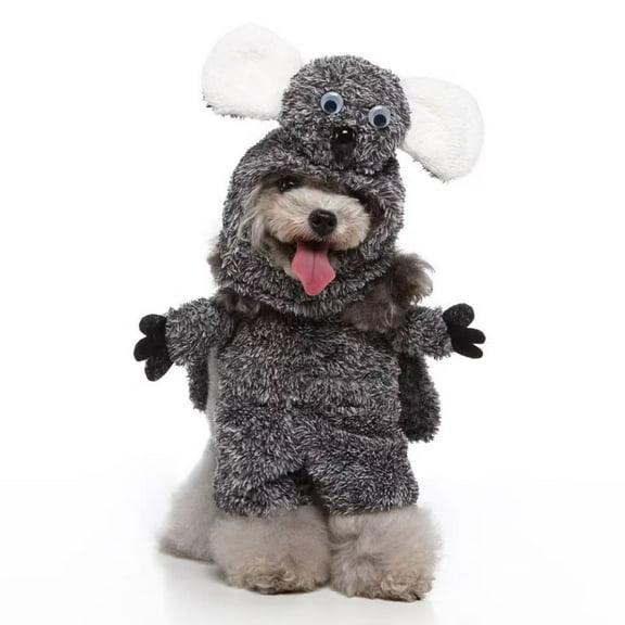 Raccoon Dog Costume, Adorable Bandit Mask Cape Outfit for Small Dogs and Cats, Perfect for Halloween and Cosplay-S