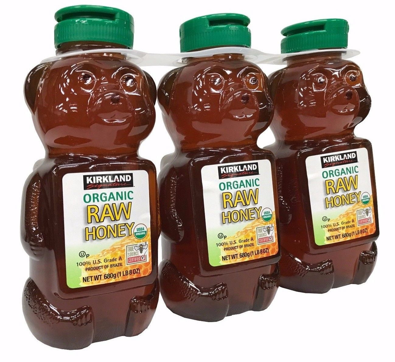 Kirkland Signature Organic Raw Honey 24 Ounce (Pack of 3)