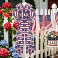 thumbnail image 6 of Diceymbol Large Patriotic Bow for 4th of July Decorations Star and Stripes Wreath Bow for Front Door Porch Mailbox and Home Decor 11x23 Inch, 6 of 6
