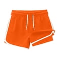 thumbnail image 4 of HOWPAY Swim Trunks Boys Quick Dry Elastic Waist Swim Shorts with Compression Liner Lightweight Breathable Stretch Casual Swimwear Orange, 4 of 4