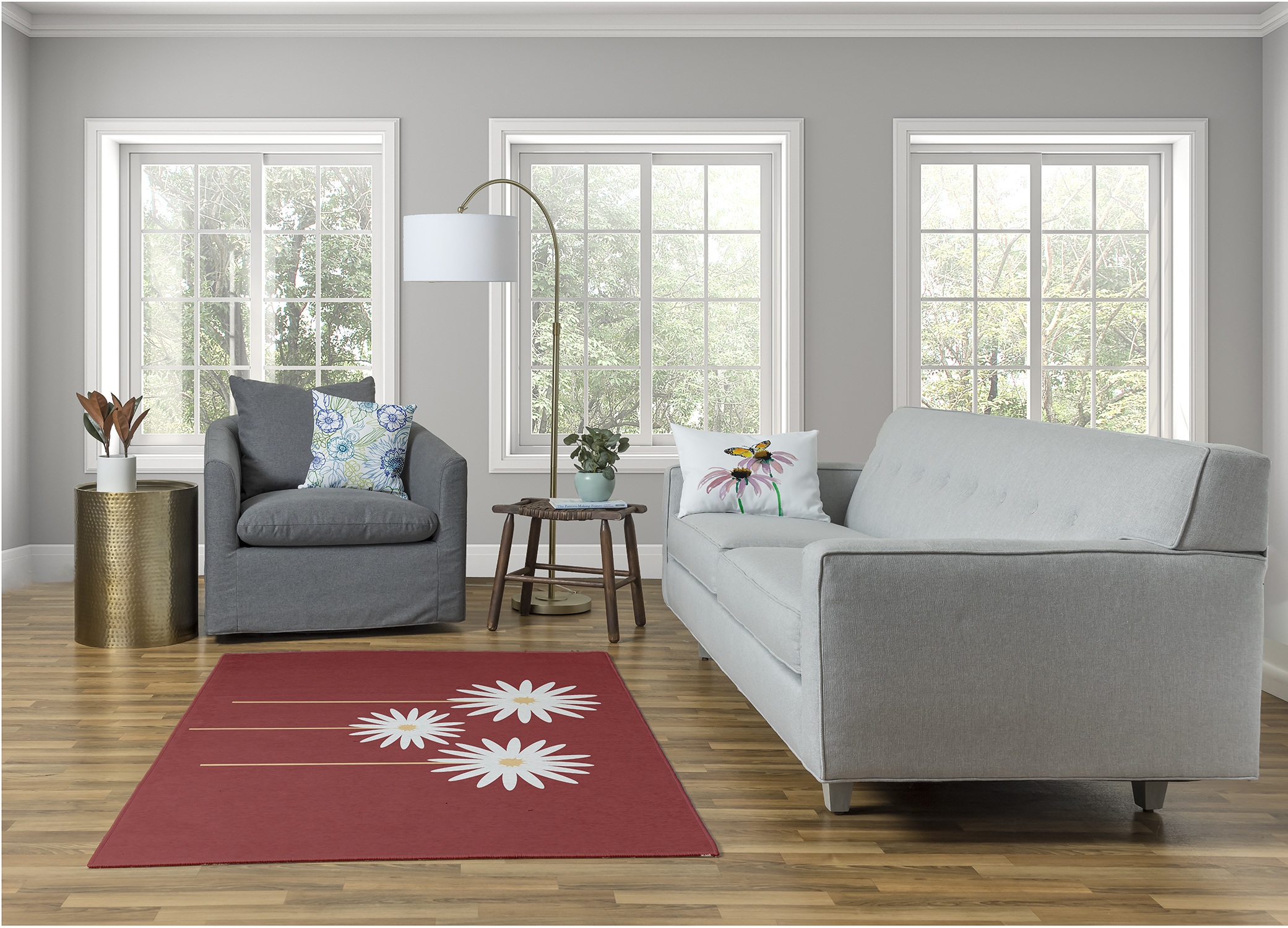 Simply Daisy Flower Power Floral Area Rug, 4' x 6'