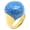 Gold Blue, variant on Stainless Steel Dome Cocktail Gemstone Rings for Women Simple Elegent Statement Jewelry Gift Gold Red Size 10