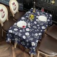 thumbnail image 2 of Pioneer Flower Floral Print Pattern Rectangle Tablecloth 60"x120", Waterproof Polyester Table Cloth, Wipeable Spillproof for Dining Camping Indoor Outdoor, 2 of 6