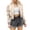 Khaki, variant on Tqcoqu Women's Solid Cropped Puffer Jacket, Stand Collar Zip & Button Long Sleeve Warm Winter Short Outerwear
