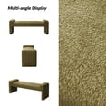 thumbnail image 4 of Tina's Home 58'' Upholstered Bench Chenille Boucle Modern Accent Bench End of Bedroom Entryway Moss, 4 of 7