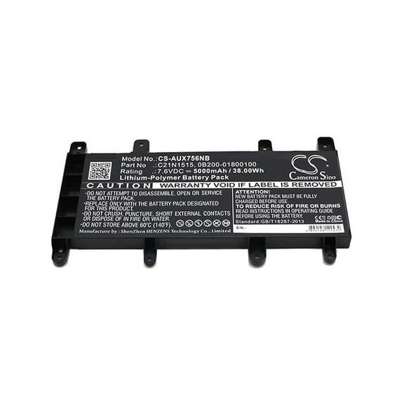 5000mAh 0B200-01800100 C21N1515 0B200-01800000 Battery for Asus K756 Book X756UB-T4089T K756UJ-TY064T