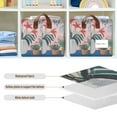 thumbnail image 4 of Yayeee Foldable Storage Basket for Shelves with Handles Set of 2 Waterproof Cloth Bins, Flowers and Leaves, 4 of 7