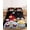 black, variant on King Size Fitted Sheet Set - Black Gnomes Daisy 3 Piece Bedding Sets 16" Deep Pocket Fitted Sheet with 2 Pillowcases, Pastoral Country Garden Floral Brushed Microfiber Hotel Luxury Bed Sheets