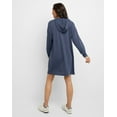 thumbnail image 3 of Hanes Originals Women's Soft Brushed Fleece Hoodie Dress Anchor Slate M, 3 of 6