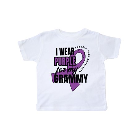 

Inktastic Chronic Pain I Wear Purple For My Grammy Gift Toddler Boy or Toddler Girl T-Shirt