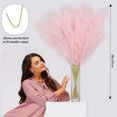 thumbnail image 6 of 8 Pcs 97cm Faux Pampas Grass Decor Tall Fake Pompas Grass Large Floral Fluffy Branches Floor Vase Filler for Home Decor Pink, 6 of 6