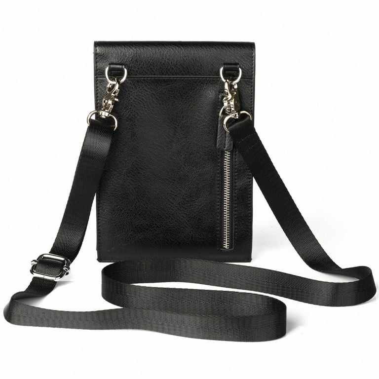 60-inch Genuine Black Leather Shoulder Straps for Bags Perfect Crossbody  Strap for Laptop Bag, Messenger Bags, Briefcase, Satchel, Purse, Handbag