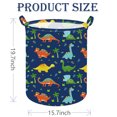 thumbnail image 4 of KUNRO Kids Dinosaur Collapsible Laundry Hamper, Blue, 4 of 6