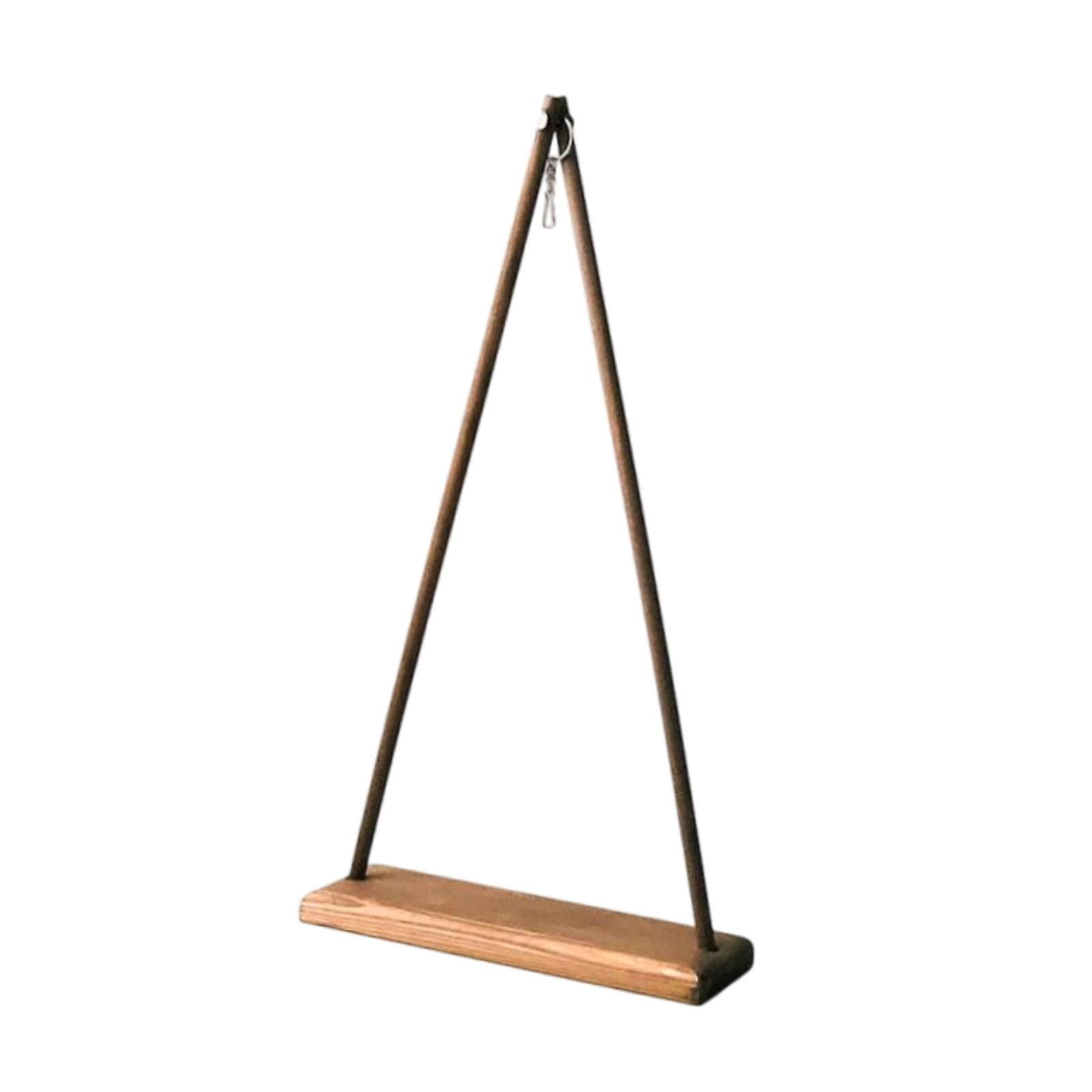 oshhni Wind Chime Stand 19.3 inch Solid Wood Display Rack for Light Tabletop Inside