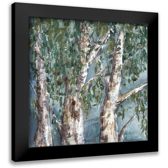 Tre Sorelle Studios 12x12 Black Modern Framed Museum Art Print Titled - Eucalyptus Trees