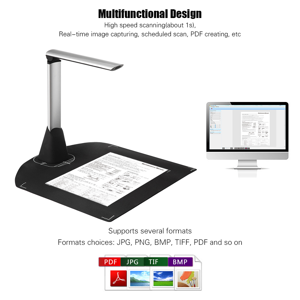 Bank Book Scan Buy Abanopi Portable High Speed USB Book Image Document Camera Scanner ...