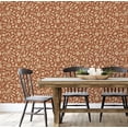 thumbnail image 5 of S4Sassy Self Adhesive Wallpaper, Floral Wallpaper, Brown Removable Diy Vinyl Wall Covering, Textured Peel And Stick Contact Paper For Entryway Accent Wall, Easy Home Decor Solution (25"X120"), 5 of 9